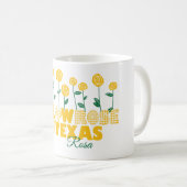 Gelbe Rose von Texas - Rose Garden Kaffeetasse (VorderseiteRechts)