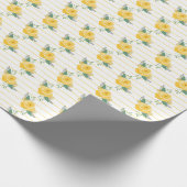 Gelbe Rose von Texas - Single Rose Geschenkpapier (Ecke)