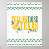 Gelbe Rose von Texas - Single Rose Poster (Vorne)