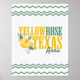 Gelbe Rose von Texas - Single Rose Poster