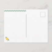 Gelbe Rose von Texas - Single Rose Postkarte (Rückseite)