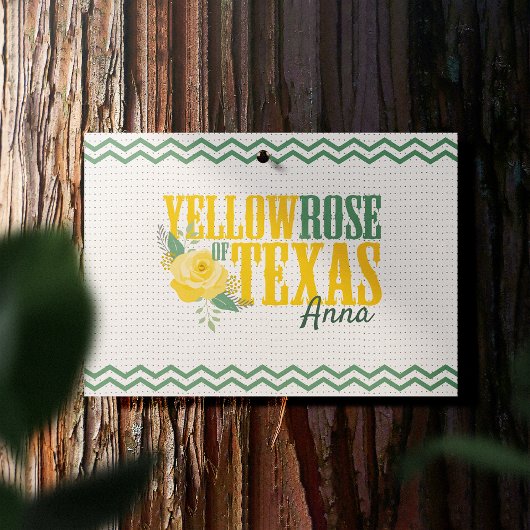 Gelbe Rose von Texas - Single Rose Postkarte