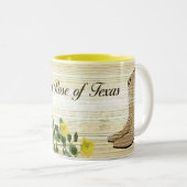Gelbe Rose von Texas-Tasse Zweifarbige Tasse (VorderseiteRechts)