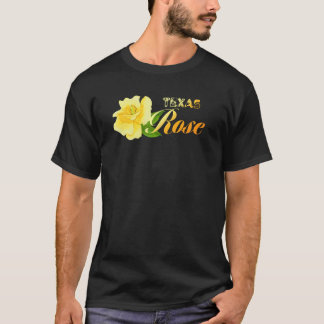 Gelbe Rose von Texas Watercolor Classic Texas Rose T-Shirt