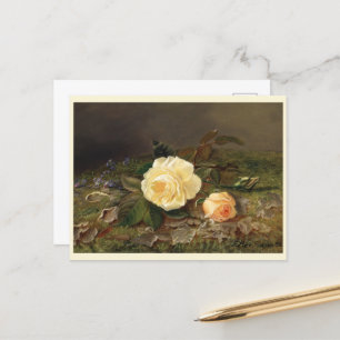 Gelbe Rosen, Alles Gute zum Geburtstag Postkarte