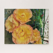 Gelbe Rosen auf der Veranda Puzzle (Horizontal)