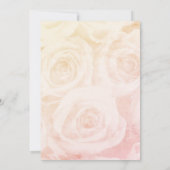 Gelbe Rosen auf elegantem ElfenbeinFoto Save The Date (Rückseite)