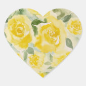 Gelbe Rosen Aufkleber (Vorderseite)