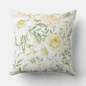 Gelbe Rosen Außenwirbel Kissen (Vorderseite)