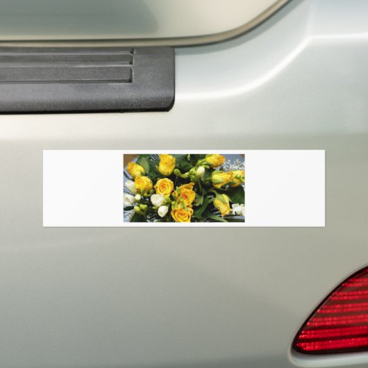 Gelbe Rosen Autoaufkleber (Auf Auto)