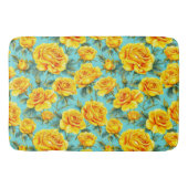 Gelbe Rosen Badematte (Vorderseite)