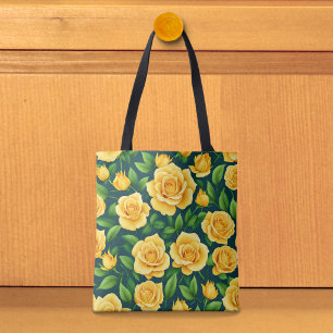 Gelbe Rosen Bild Nr. 2 Tragetasche Tasche