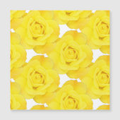 Gelbe Rosen-Blume-Muster Magnetkarte (Vorderseite)