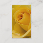 Gelbe Rosen-Blume Visitenkarte (Rückseite)