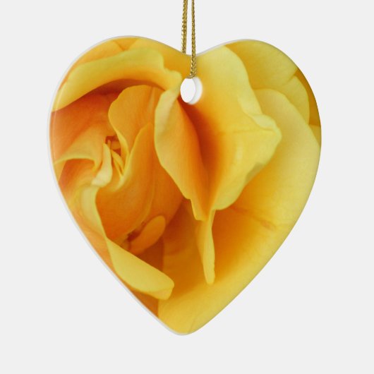 Gelbe Rosen-Blumen-Verzierung Keramik Ornament (Rechts)