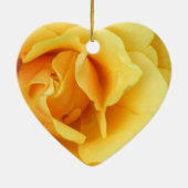 Gelbe Rosen-Blumen-Verzierung Keramik Ornament (Hinten)