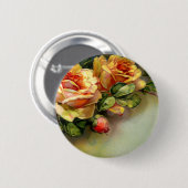 Gelbe Rosen Button (Vorne & Hinten)