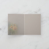 Gelbe Rosen Dankeskarte (Innenseite)