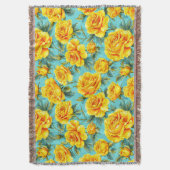 Gelbe Rosen Decke (Vorderseite Vertikal)