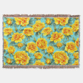 Gelbe Rosen Decke (Vorderseite)
