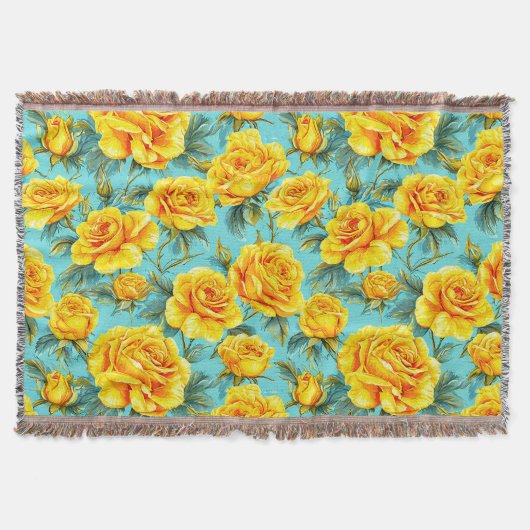 Gelbe Rosen Decke (Vorderseite)