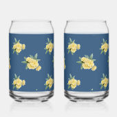 Gelbe Rosen-Dosen-Glas Dosenglas (Links)