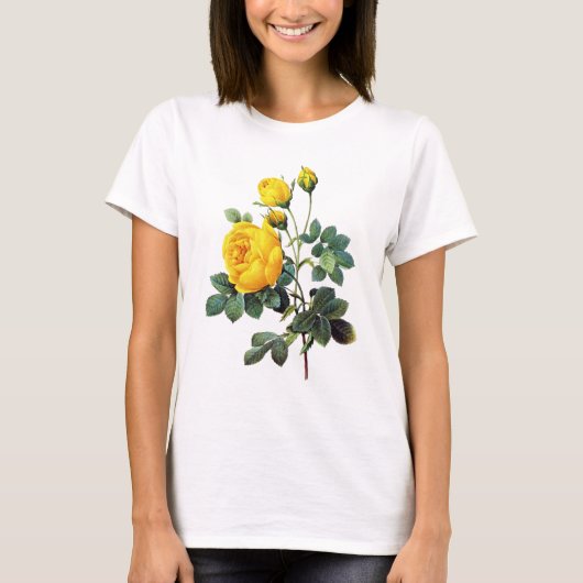 Gelbe Rosen durch Pierre Joseph Redoute T-Shirt (Vorderseite)