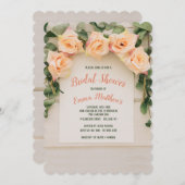 Gelbe Rosen Einladung (Vorne/Hinten)