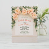 Gelbe Rosen Einladung (Stehend Vorderseite)