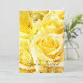 Gelbe Rosen_ Einladung (Stehend Vorderseite)