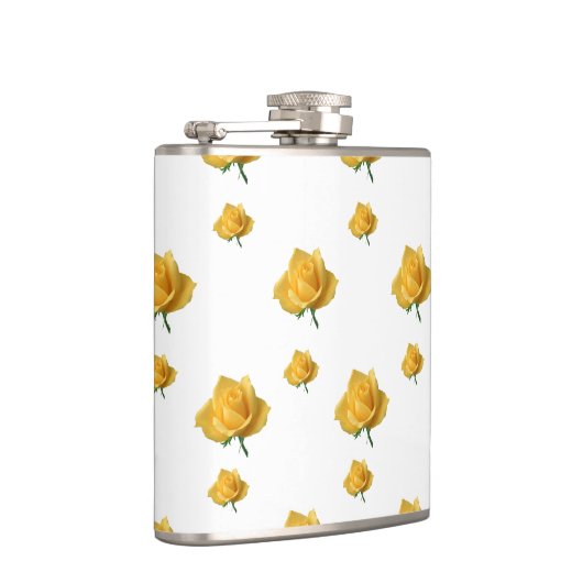 Gelbe Rosen Flachmann (Rechts)