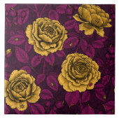 Gelbe Rosen Fliese (Vorderseite)