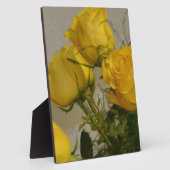 Gelbe Rosen Fotoplatte (Seite)