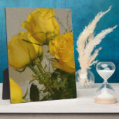 Gelbe Rosen Fotoplatte (Seite)