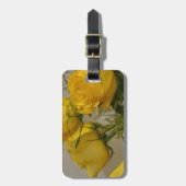 Gelbe Rosen Gepäckanhänger (Vorderseite vertikal)