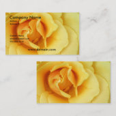 Gelbe Rosen-Geschäfts-Karte Visitenkarte (Vorne/Hinten)