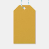 Gelbe Rosen Geschenkanhänger (Rückseite)