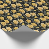 Gelbe Rosen Geschenkpapier (Ecke)