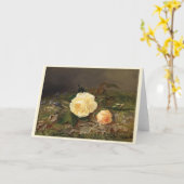 Gelbe Rosen, glücklich zum Geburtstag Karte (Gelbe Blume)