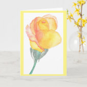 Gelbe Rosen-Gruß-Karte Karte (Gelbe Blume)