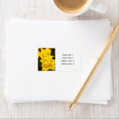 Gelbe Rosen Hochzeitsmarken Adressaufkleber (Insitu)