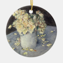 Gelbe Rosen in einer Vase von Caillebott Impressio