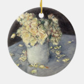 Gelbe Rosen in einer Vase von Caillebott Impressio Keramik Ornament (Hinten)