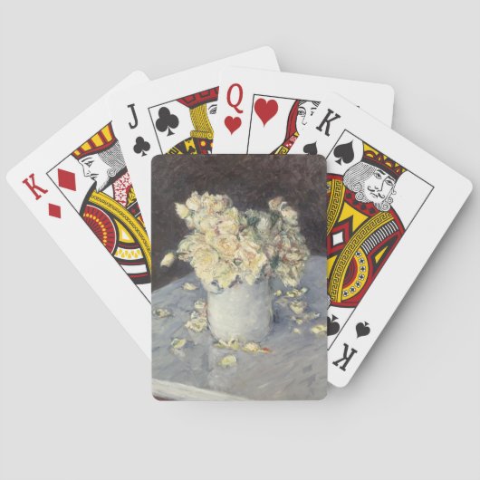 Gelbe Rosen in einer Vase von Caillebott Impressio Spielkarten (Rückseite)