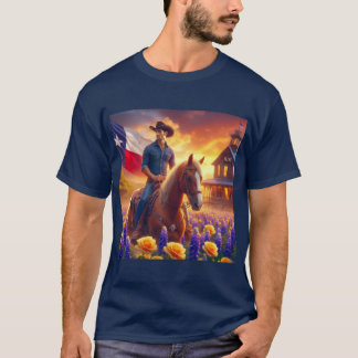 Gelbe Rosen in Texas T-Shirt