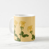 Gelbe Rosen Kaffeetasse (Vorderseite Links)