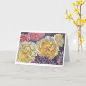 Gelbe Rosen Karte (Gelbe Blume)