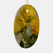 Gelbe Rosen Keramik Ornament (Rechts)