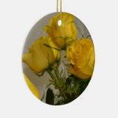 Gelbe Rosen Keramikornament (Rechts)