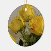 Gelbe Rosen Keramikornament (Links)